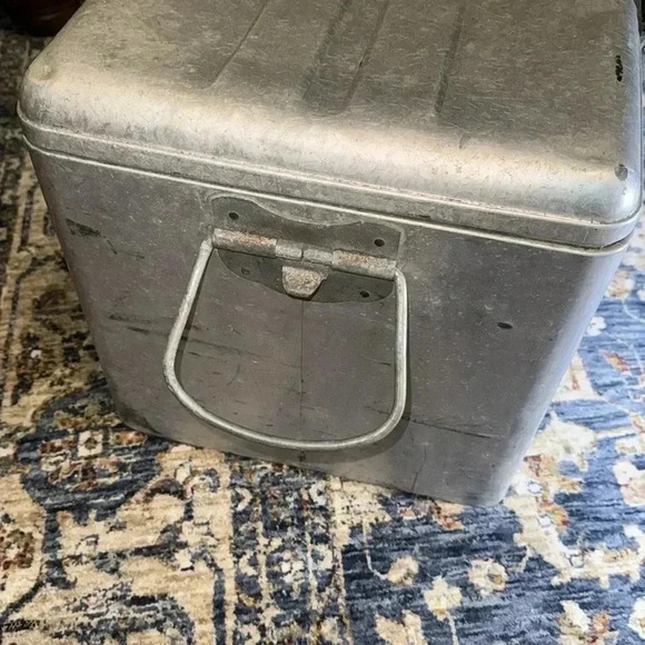VINTAGE 1950’s ICONIC Cronstroms Pepsi Cola Logo Cooler Aluminum Ice Box Chest - Picture 12 of 16